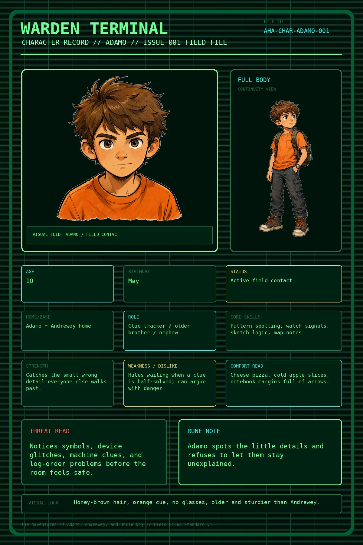 Adamo terminal card