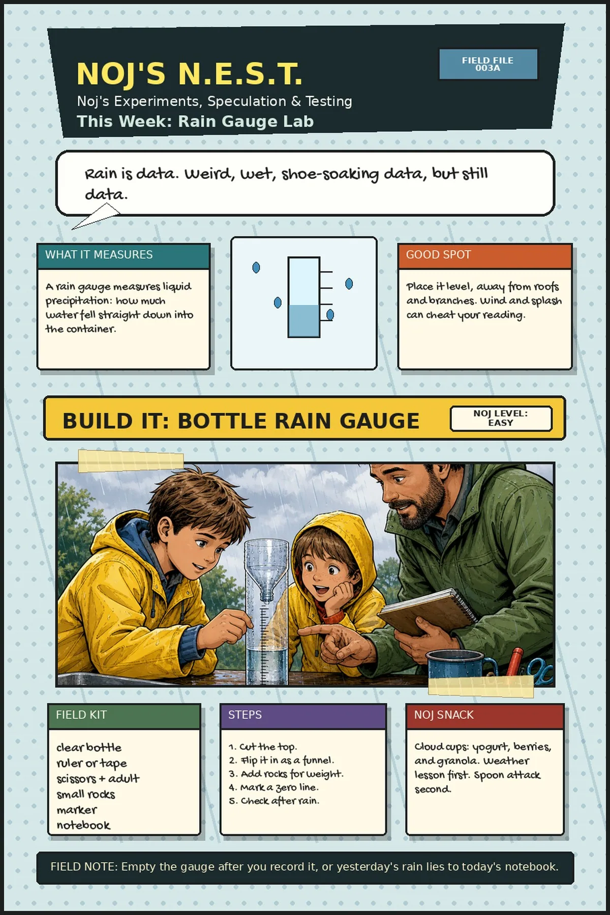 Issue 003 Noj's N.E.S.T.: Rain Gauge Lab
